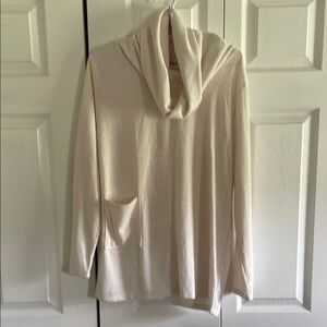 Cactus & Pearl Cozy Cream Sweater with Hood